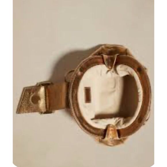 Banana Republic Mini Stella Cloud Clutch in Metallic Bronze/ made in Italy - Picture 5 of 11